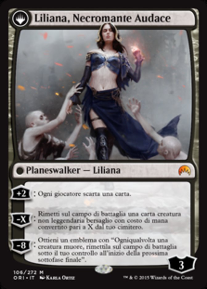 Liliana, Heretical Healer // Liliana, Defiant Necromancer (ORI-M) Italian