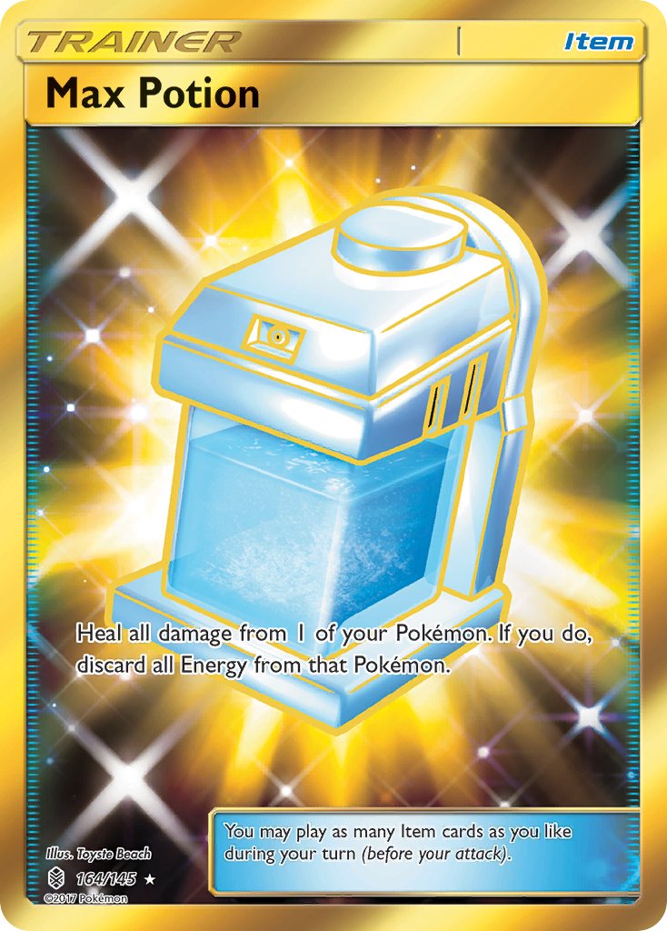 Max Potion (Secret) - 164/145 (SM:GRI) Secret Rare - Near Mint Holofoil