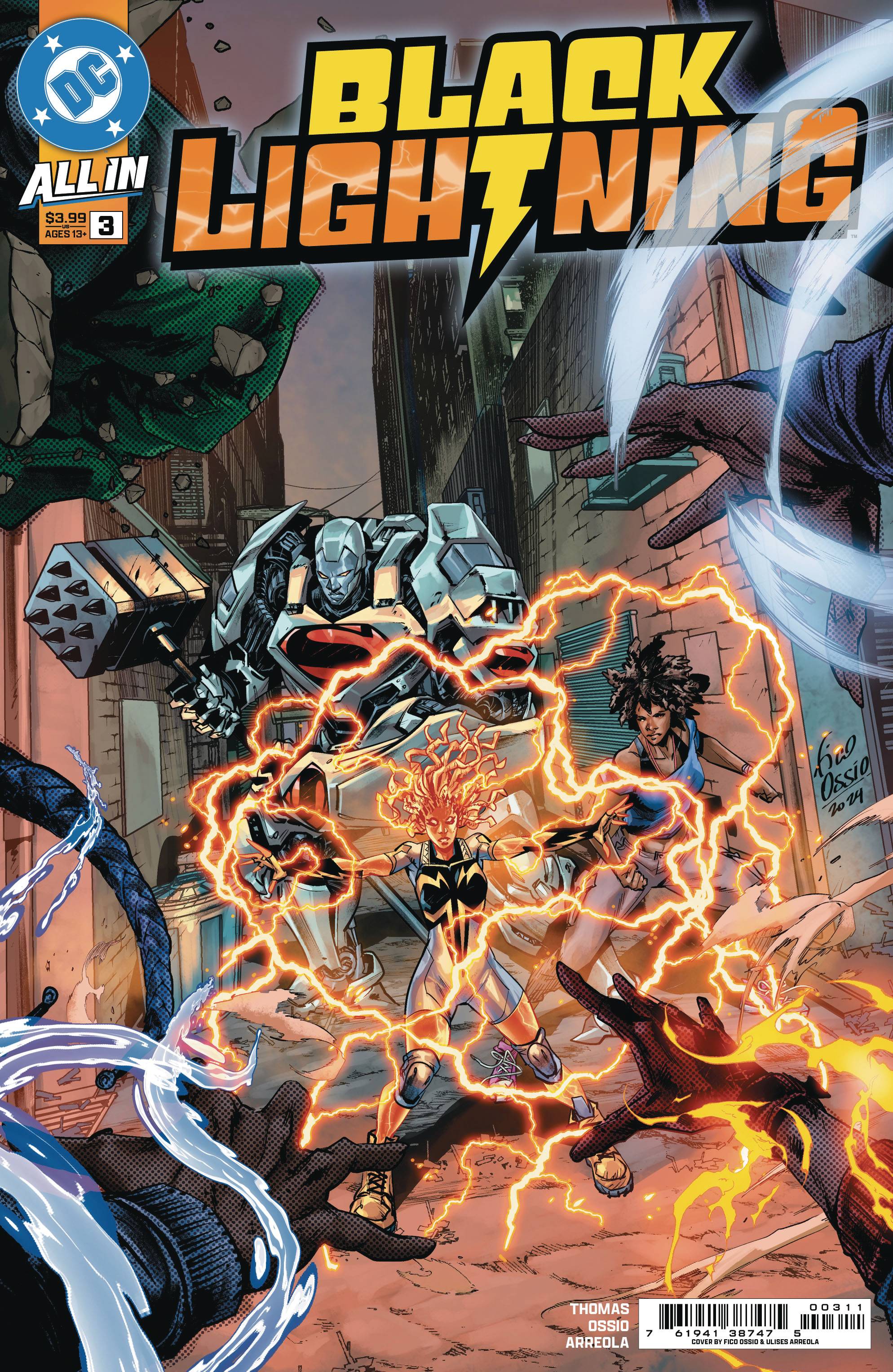 BLACK LIGHTNING #3 CVR A FICO OSSIO