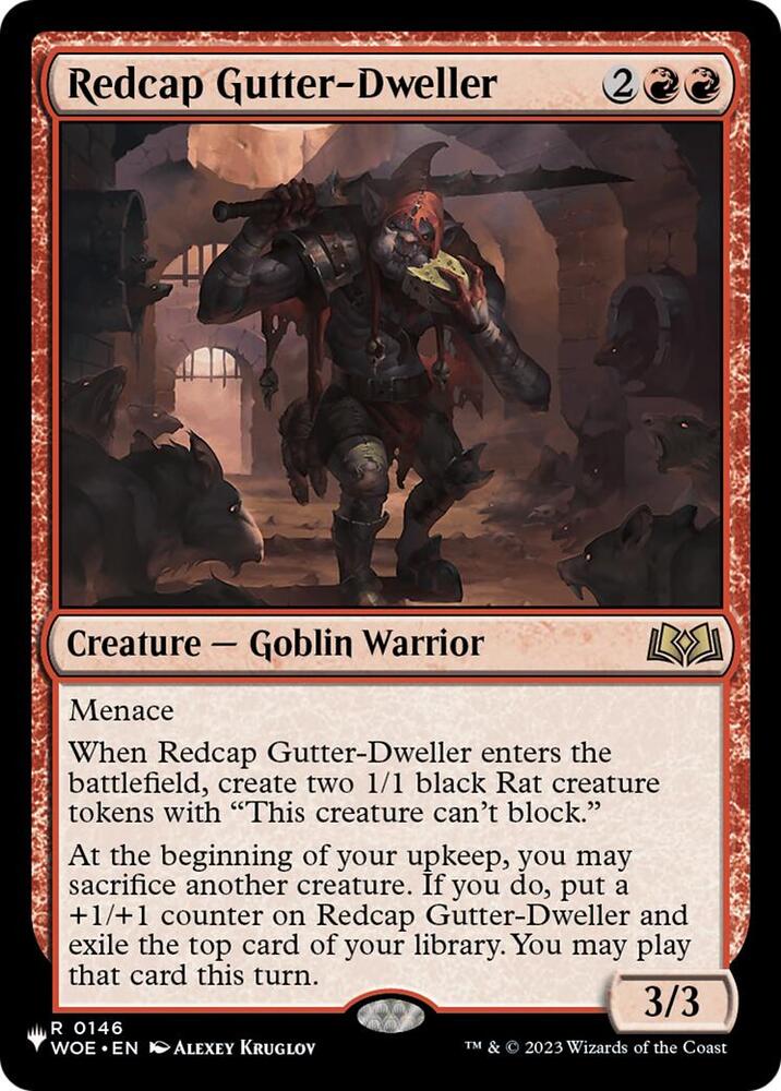 Redcap Gutter-Dweller [#0146] (WOE-R-LIST)