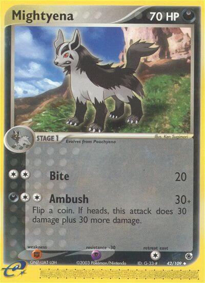 Mightyena - 42/109 (RS) Uncommon - Near Mint