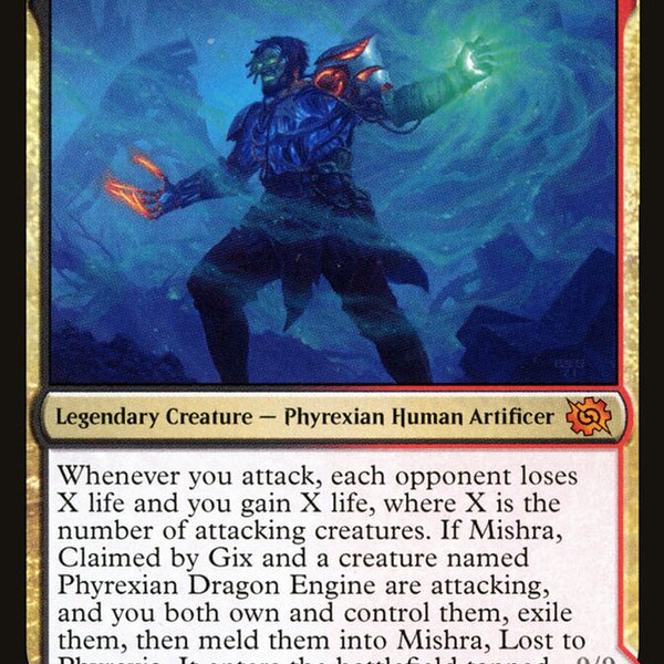 mtg mishra cards Mishra, Claimed by Gix (BRO-M-FOIL) Light Play Type of Deck [Theme]:Sapphire & Steel God This is an official Oloro, Ageles Ascetic LIFEGAIN