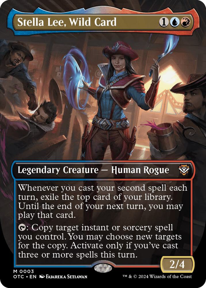 Stella Lee, Wild Card [#0003 Commander] (OTC-M-FOIL) Light Play