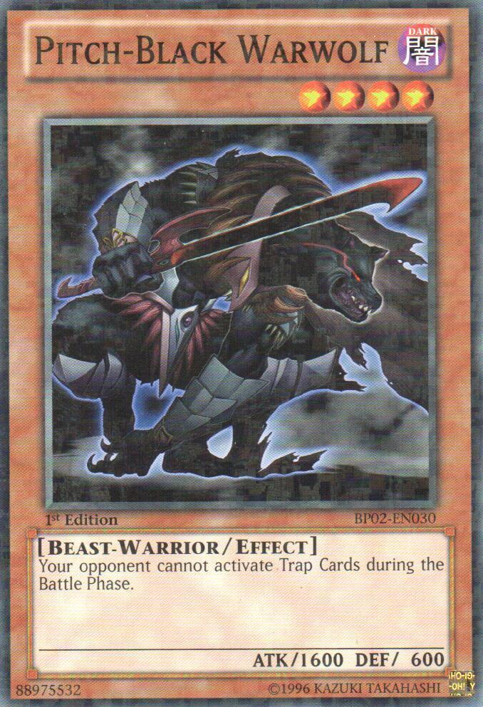 Pitch-Black Warwolf (Mosaic Rare) (BP02-EN030) Mosaic Rare - Near Mint 1st Edition