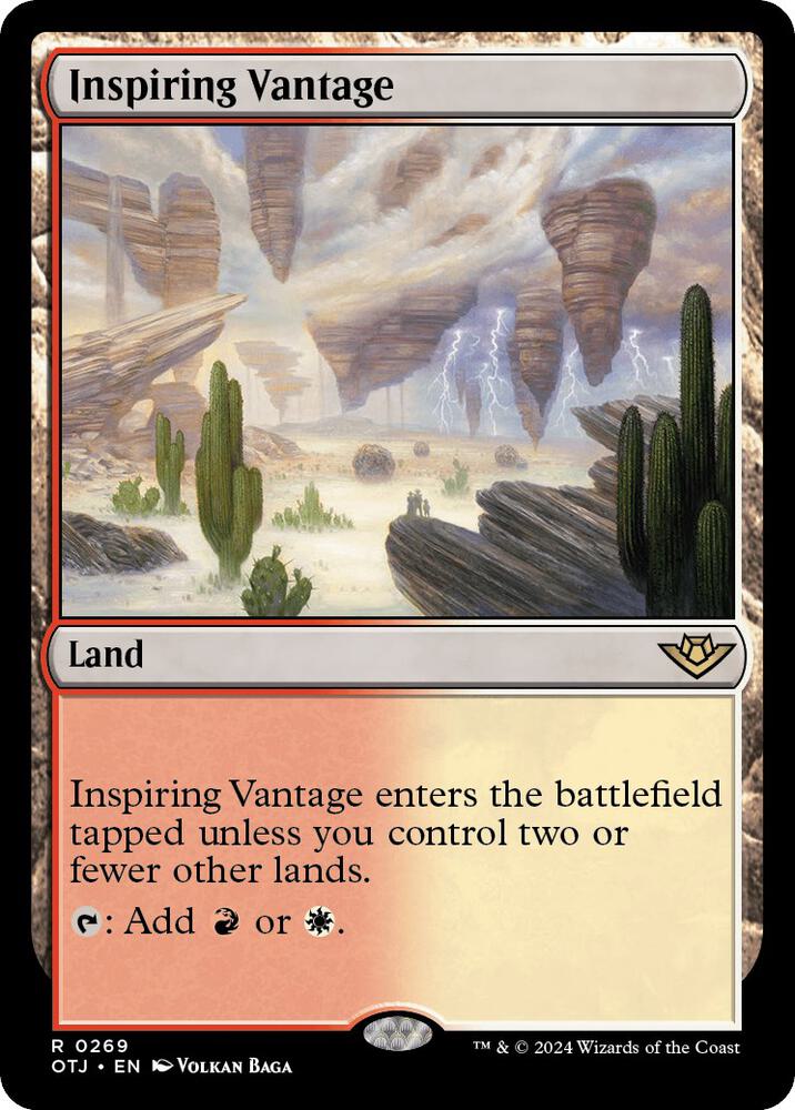Inspiring Vantage [#0269] (OTJ-R-FOIL) Moderate Play