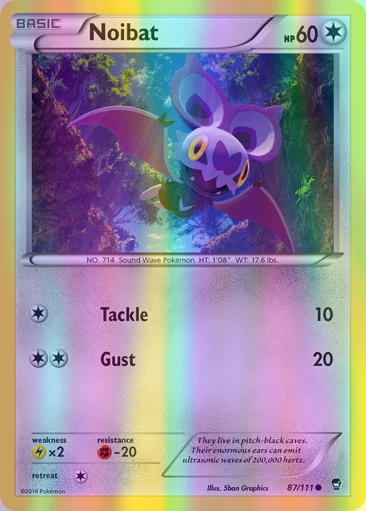 Noibat - 087/111 (FFI) Common - Near Mint Reverse Holofoil