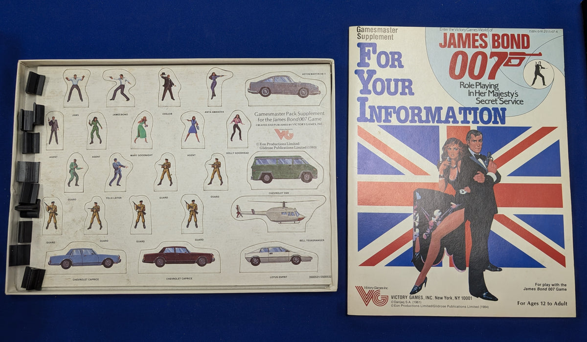 Victory Games: James Bond 007 Roleplaying Game - For Your Information (USED) Opened but Unpunched