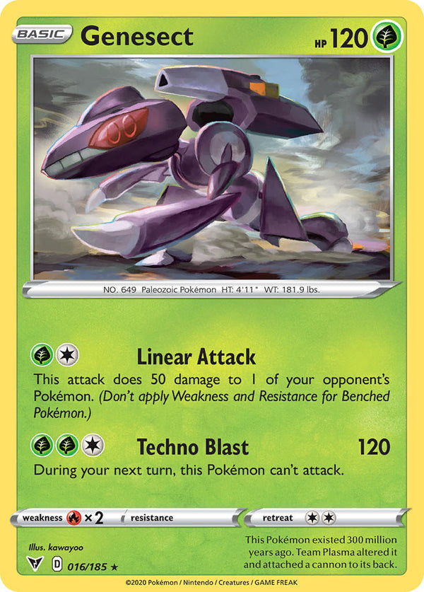 Genesect - 016/185 (SWSH04) Holo Rare - Near Mint Holofoil