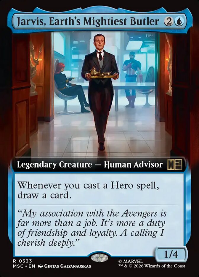 Jarvis, Earth's Mightiest Butler [ #0333 Extended Art ] (MSC-R)
