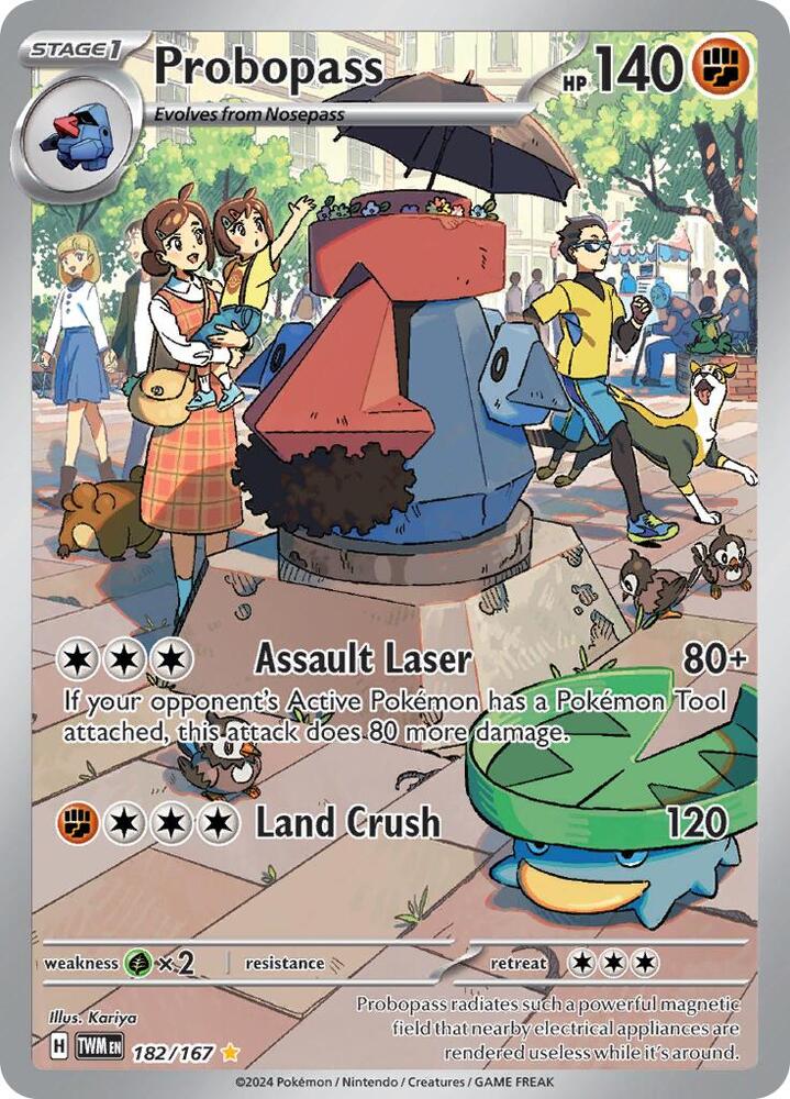Probopass - 182/167 (TWM) Illustration Rare - Light Play Holofoil