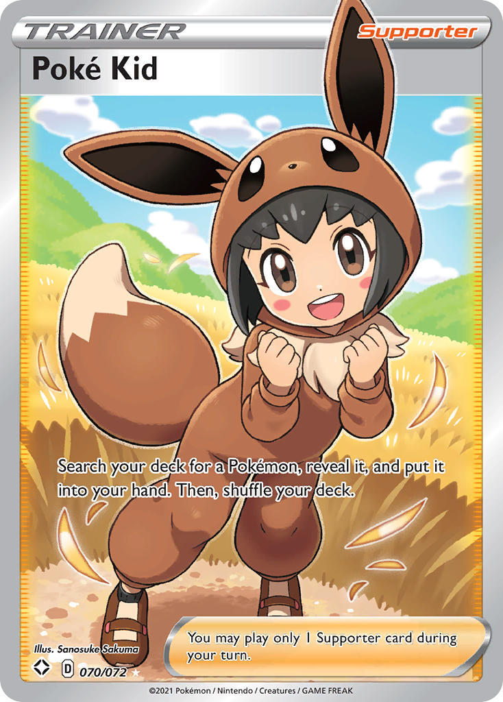 Poke Kid (Full Art) - 070/072 (SHF) Ultra Rare - Near Mint Holofoil