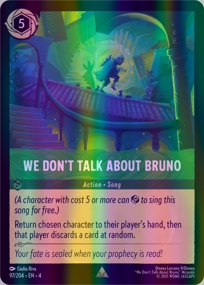 We Don't Talk About Bruno (Ursula's Return 097/204) Rare - Near Mint Cold Foil