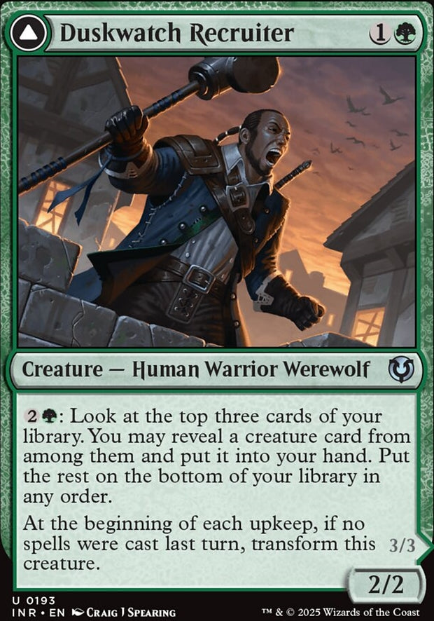 Duskwatch Recruiter // Krallenhorde Howler [ #0193 ] (INR-U-FOIL)