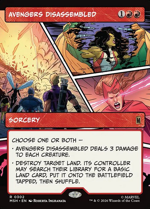 Avengers Disassembled [ #0302 Showcase Panel ] (MSH-R)