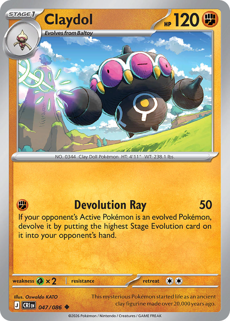 Claydol - 047/086 (CRI) Uncommon
