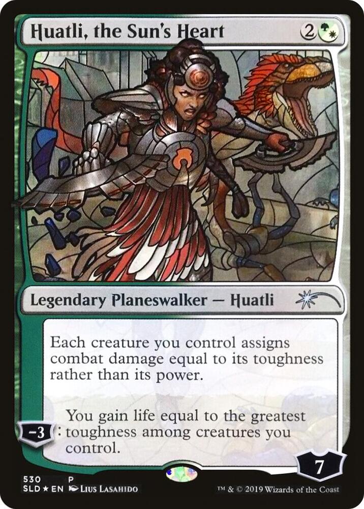 Huatli, the Sun's Heart [530] (SLD-P-FOIL)