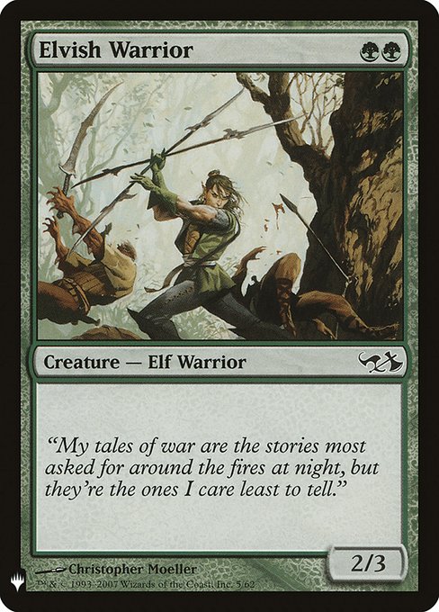 Elvish Warrior [Mystery Booster #1196] (DD1-C)