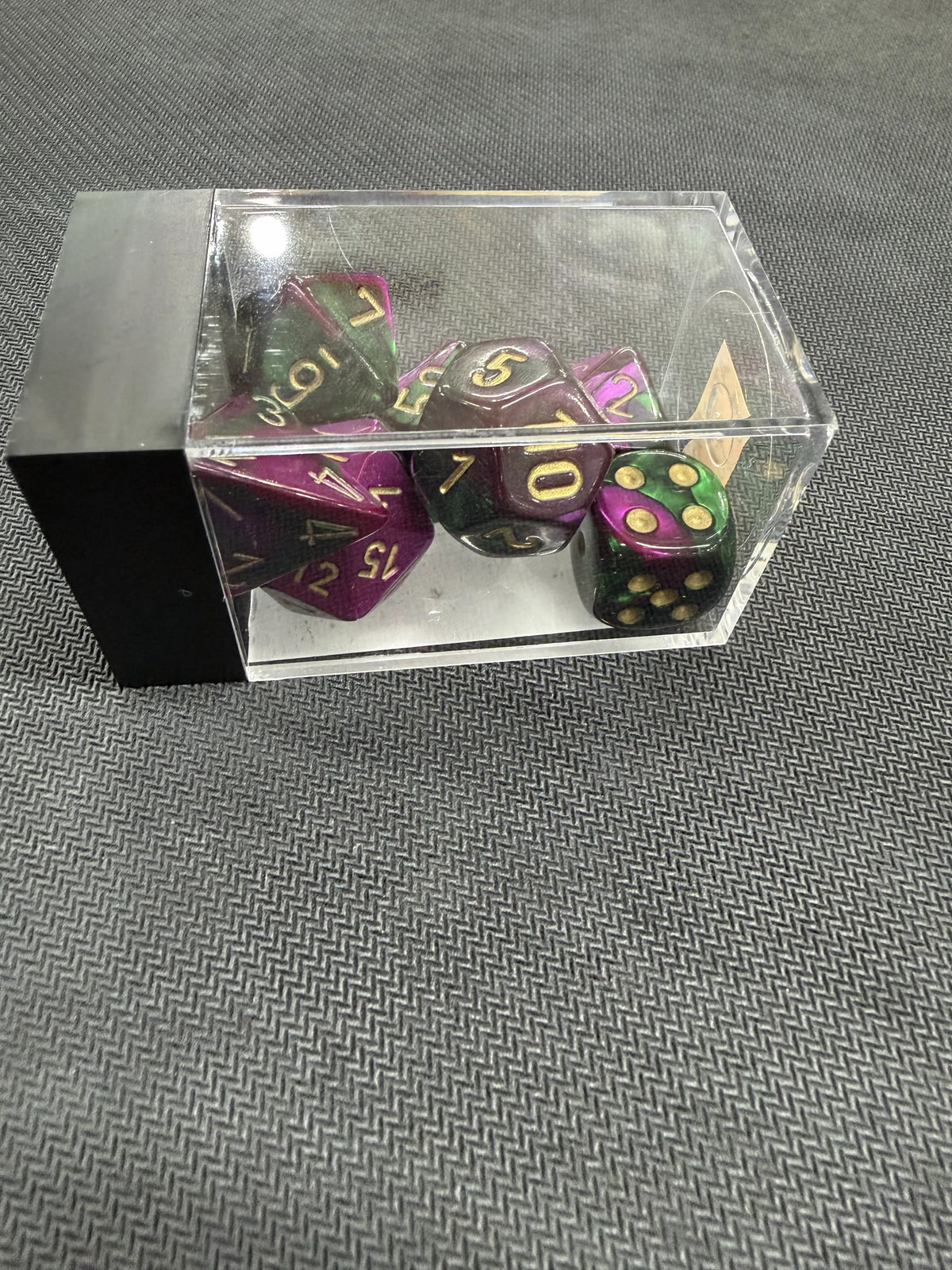 Atlantis Swag: CHX26434: Gemini - Poly Set Green-Purple w/gold (7)