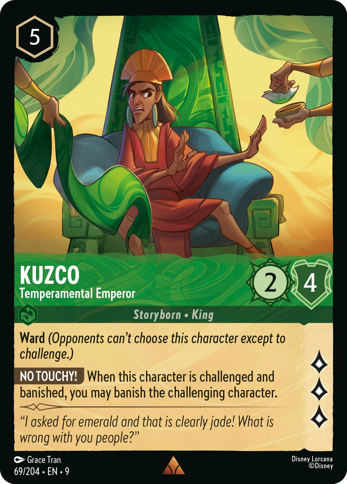 Kuzco - Temperamental Emperor (Fabled - 069/204)  Rare