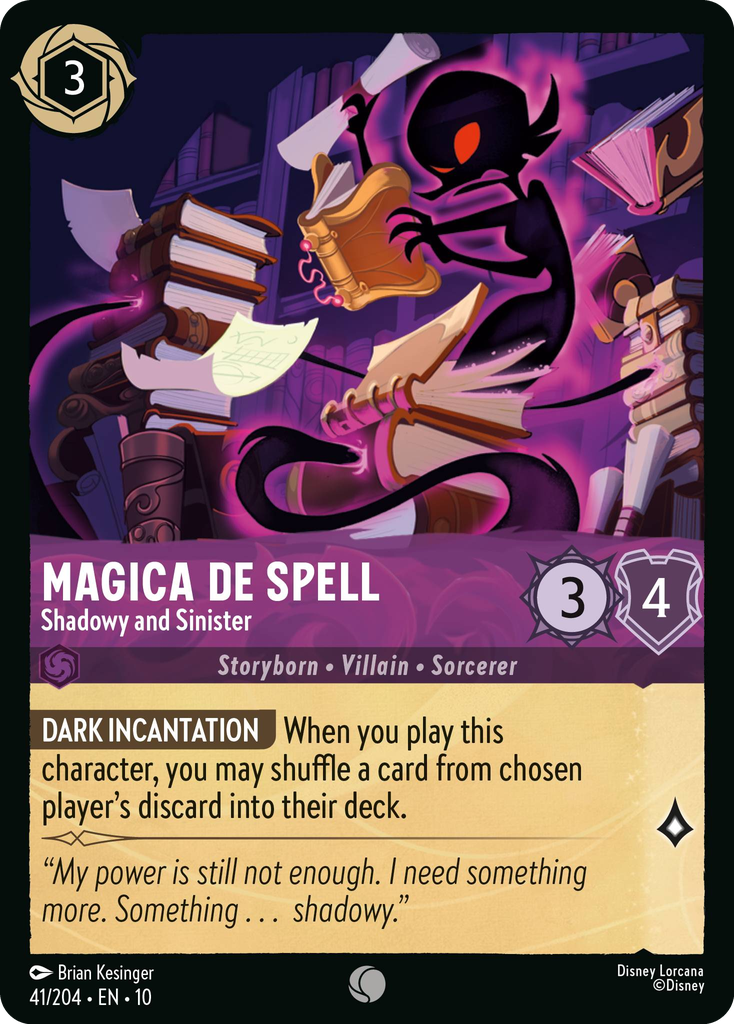 Magica De Spell - Shadowy and Sinister (041/204 - Whispers in the Well) Common