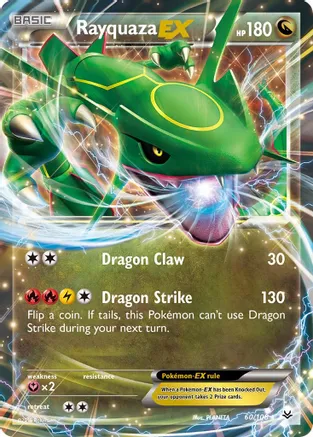 Rayquaza EX - 060/108 (ROS) Ultra Rare - Light Play Holofoil