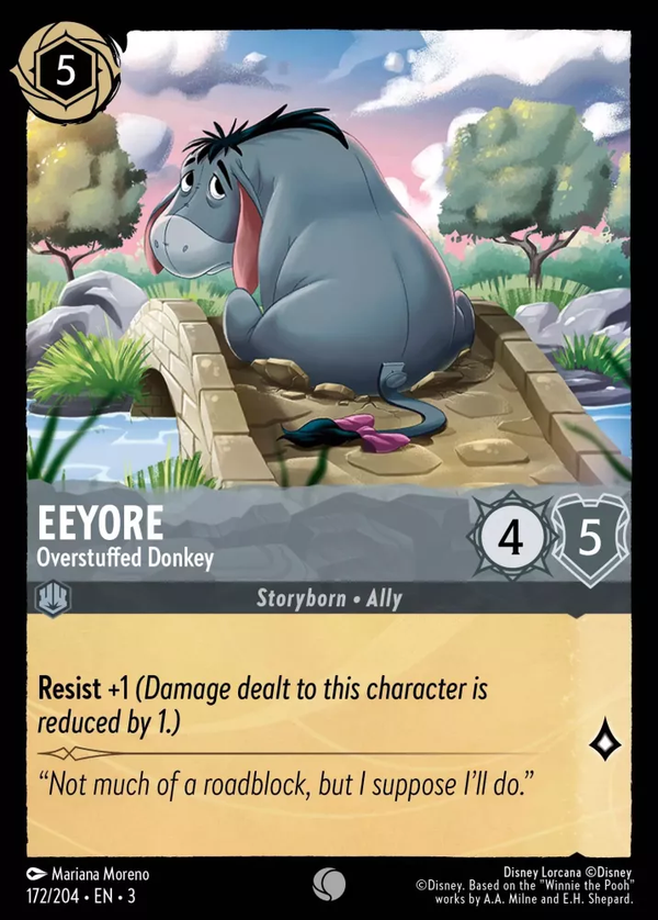 Eeyore - Overstuffed Donkey (Into the Inklands 172/204) Common - Near Mint