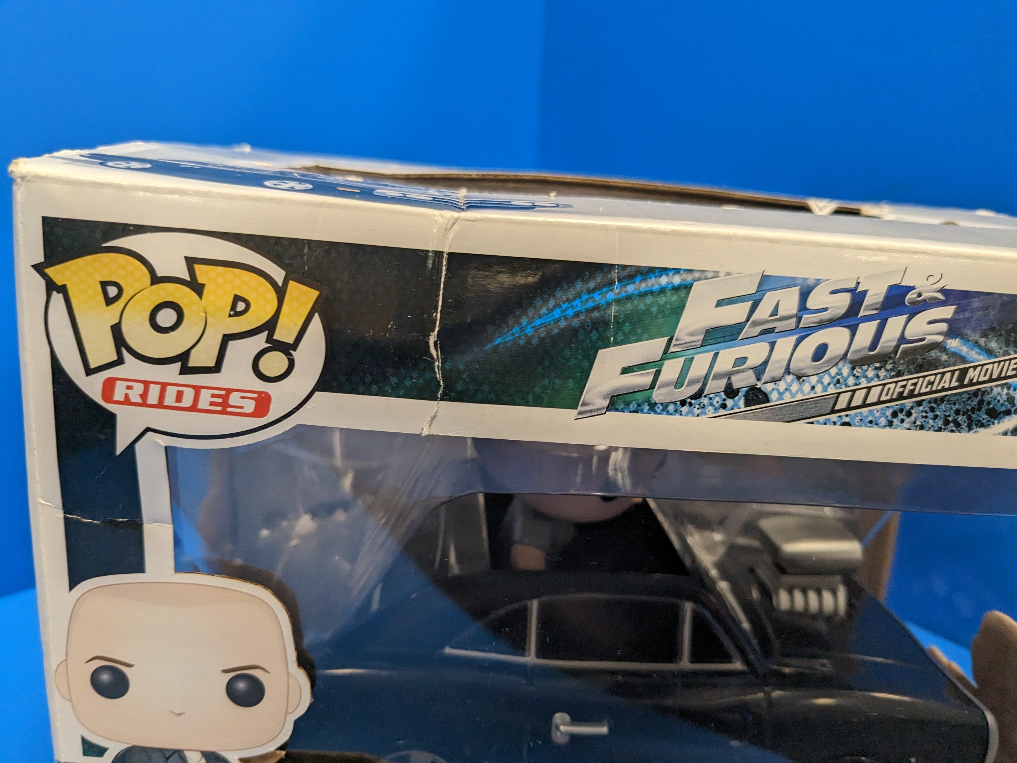 POP Figure Rides: Fast & Furious #0017 - Dom Toretto in 1970 Charger (Damaged Box)