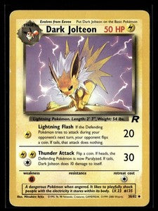 Dark Jolteon - 38/82 (TR) Uncommon - Light Played Unlimited