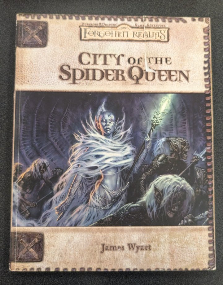 D&D 3.5E: Forgotten Realms City of the Spider Queen (USED) Ripped Cover