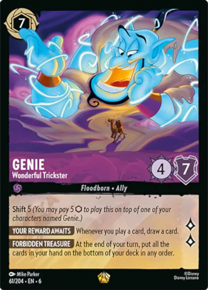 Genie - Wonderful Trickster (Azurite Sea 061/204) Legendary - Near Mint