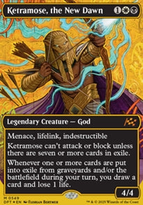 Ketramose, the New Dawn [ #0549 Borderless Graffiti Giants First Place Foil ] (DFT-M)