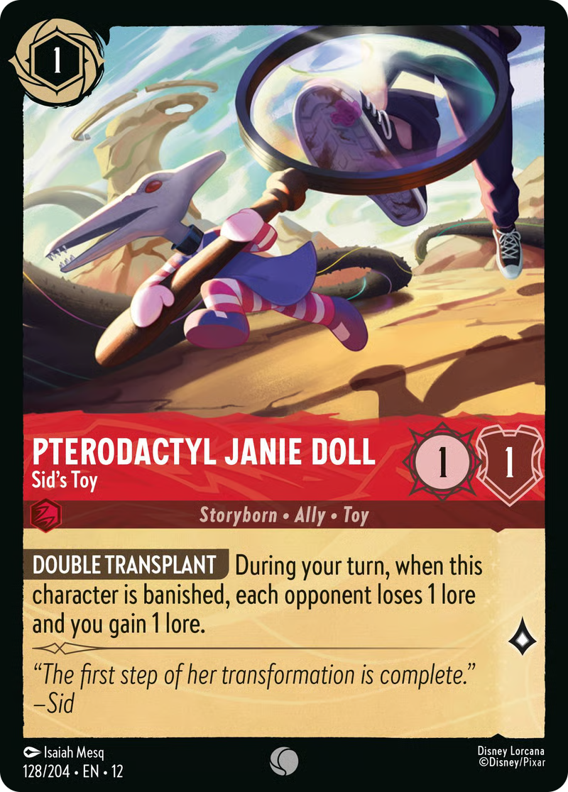 Pterodactyl Janie Doll - Sid's Toy (128/204 - Wilds Unknown) Common