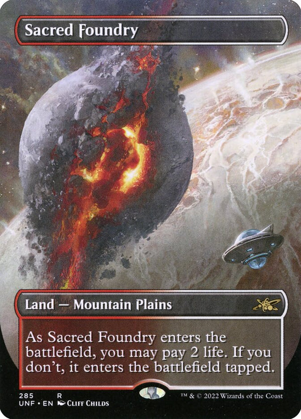 Sacred Foundry [#285 Alternate Art Borderless] (UNF-R-FOIL)