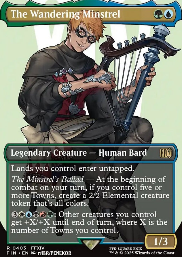 The Wandering Minstrel [ #0403 Borderless Alternate Art ] (FIN-R)