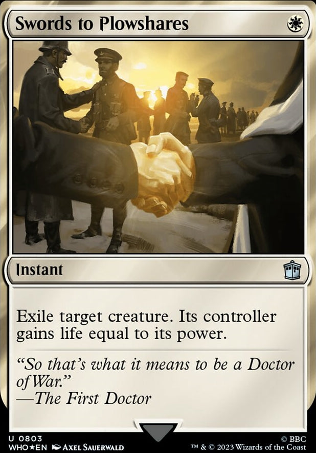 Swords to Plowshares [#0803 Surge Foil Reprint] (WHO-U)