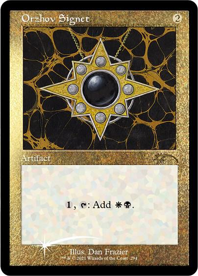 Orzhov Signet [#294 Old-Frame] (SLD-R-FOIL-ETCHED)