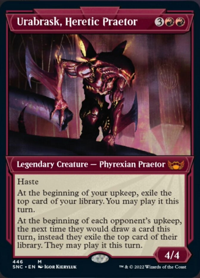 Urabrask, Heretic Praetor [ #446 Etched Foil ] (SNC-M)