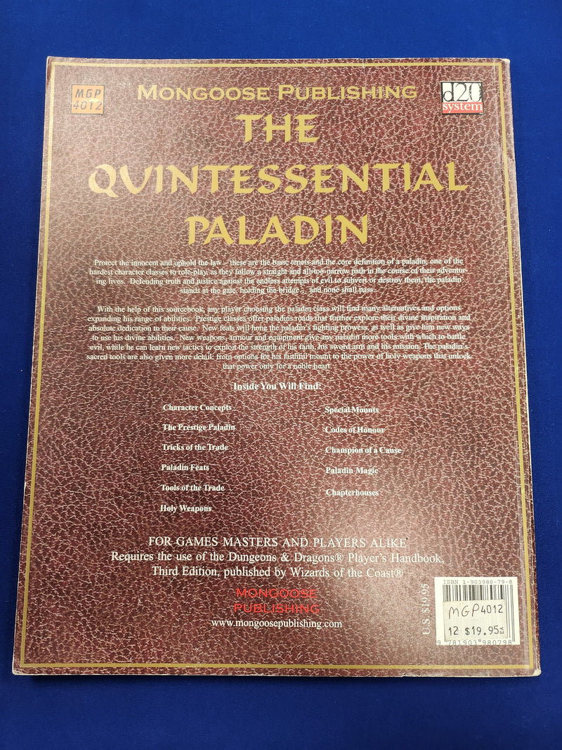 MGP 4012: The Quintessential Paladin (USED)