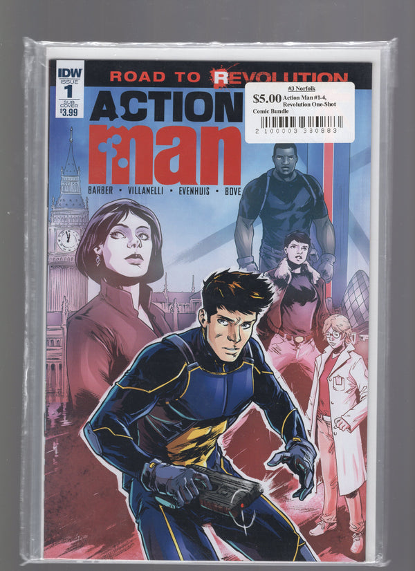 Action Man #1-4, Revolution One-Shot Comic Bundle