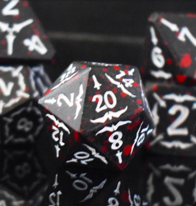 Sword of the Blood Hunter Metal Dice Set