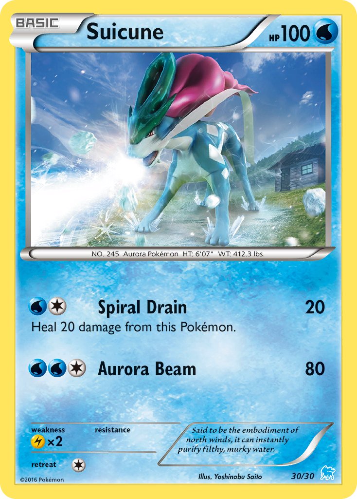 Suicune - 30/30 (TK9S) Common - Near Mint Holofoil