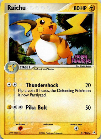 Raichu - 51/110 (HP) Uncommon - Near Mint Reverse Holofoil
