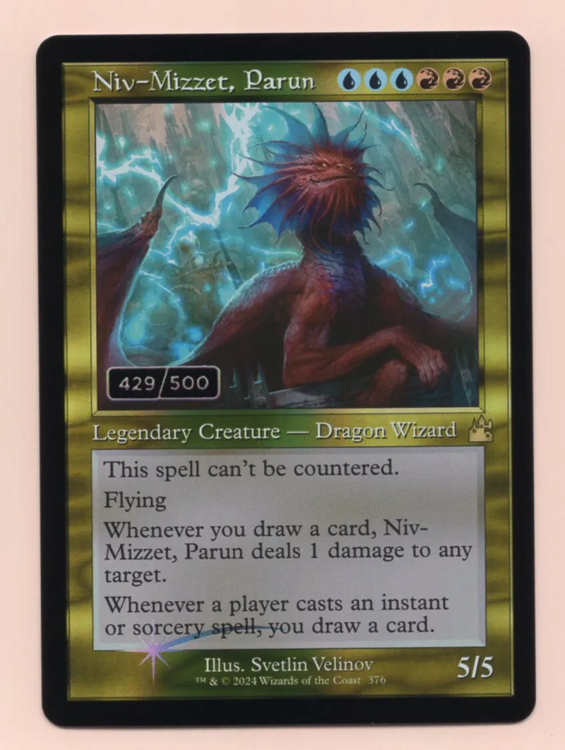 Niv-Mizzet, Parun [#0376 Retro Frame Serial Numbered] (RVR-R-FOIL)