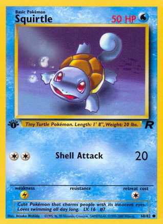 Squirtle - 068/082 (TR) Near Mint 1st Edition