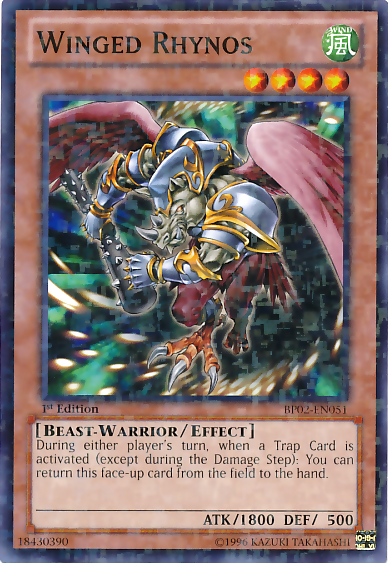 Winged Rhynos (Mosaic Rare) (BP02-EN051) Mosaic Rare - Near Mint 1st Edition