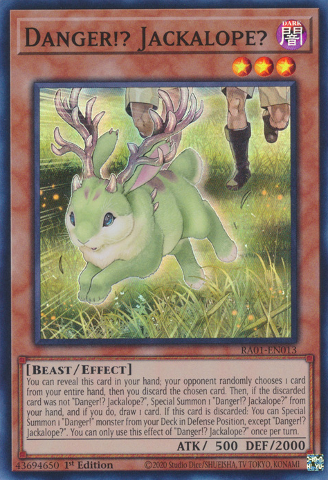 Danger!? Jackalope? (RA01-EN013) Secret Rare - Near Mint 1st Edition