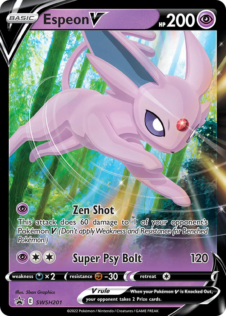 Espeon V - SWSH201 (SWSH:PR) Promo - Near Mint Holofoil