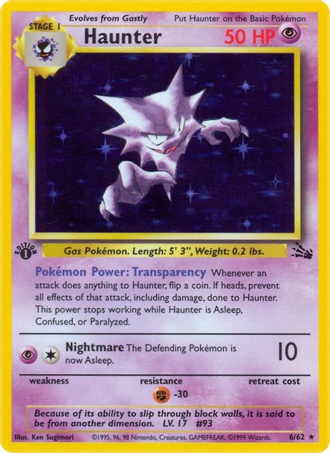 Haunter - 06/62 (FO) Holo Rare - Heavy Play Unlimited Holofoil