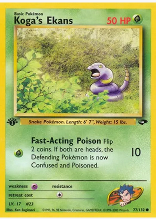 Koga's Ekans (77/132) 1st Edition