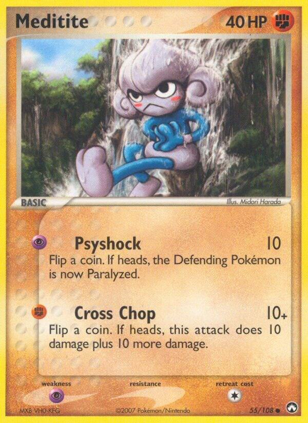 Meditite - 55/108 (PK) Common Reverse Holofoil - Damaged Holofoil